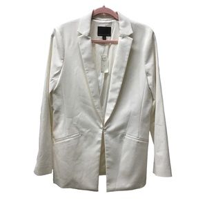 NWT Banana Republic White Cutaway blazer 10